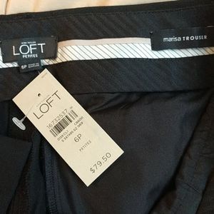Loft Petites Black Marisa trousers